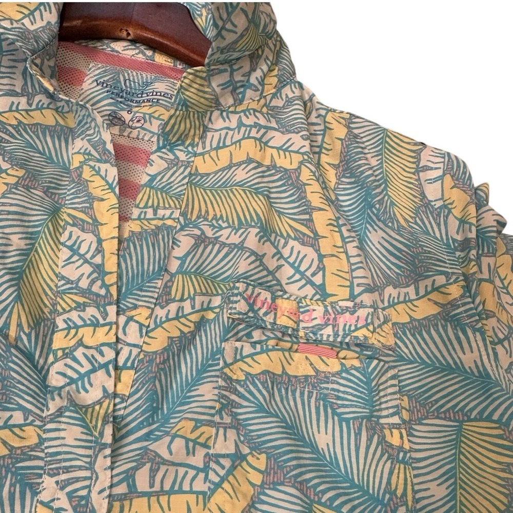 🔥 Vineyard Vines Performance Coverup Size 6 Back Vent Fishing 3/4 Sleeve $128
